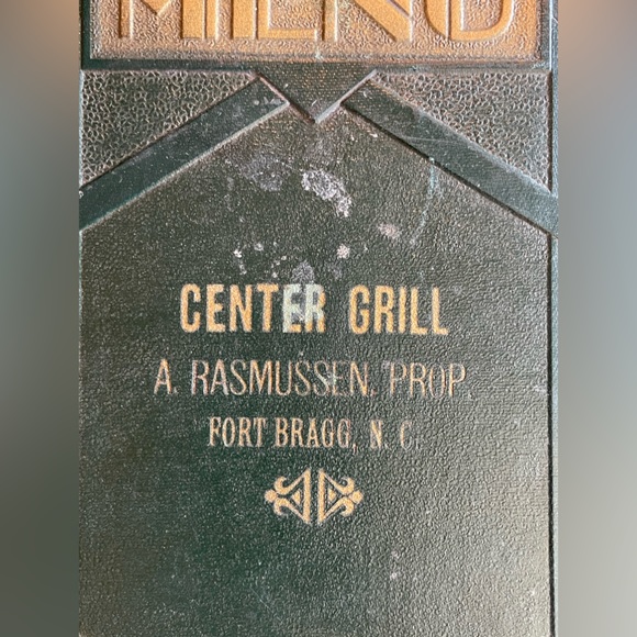 🤩 AWESOME 🤩 Antique / Vintage Hardcover Menu from Fort Bragg - a Rare Find 🔥 - Picture 6 of 17